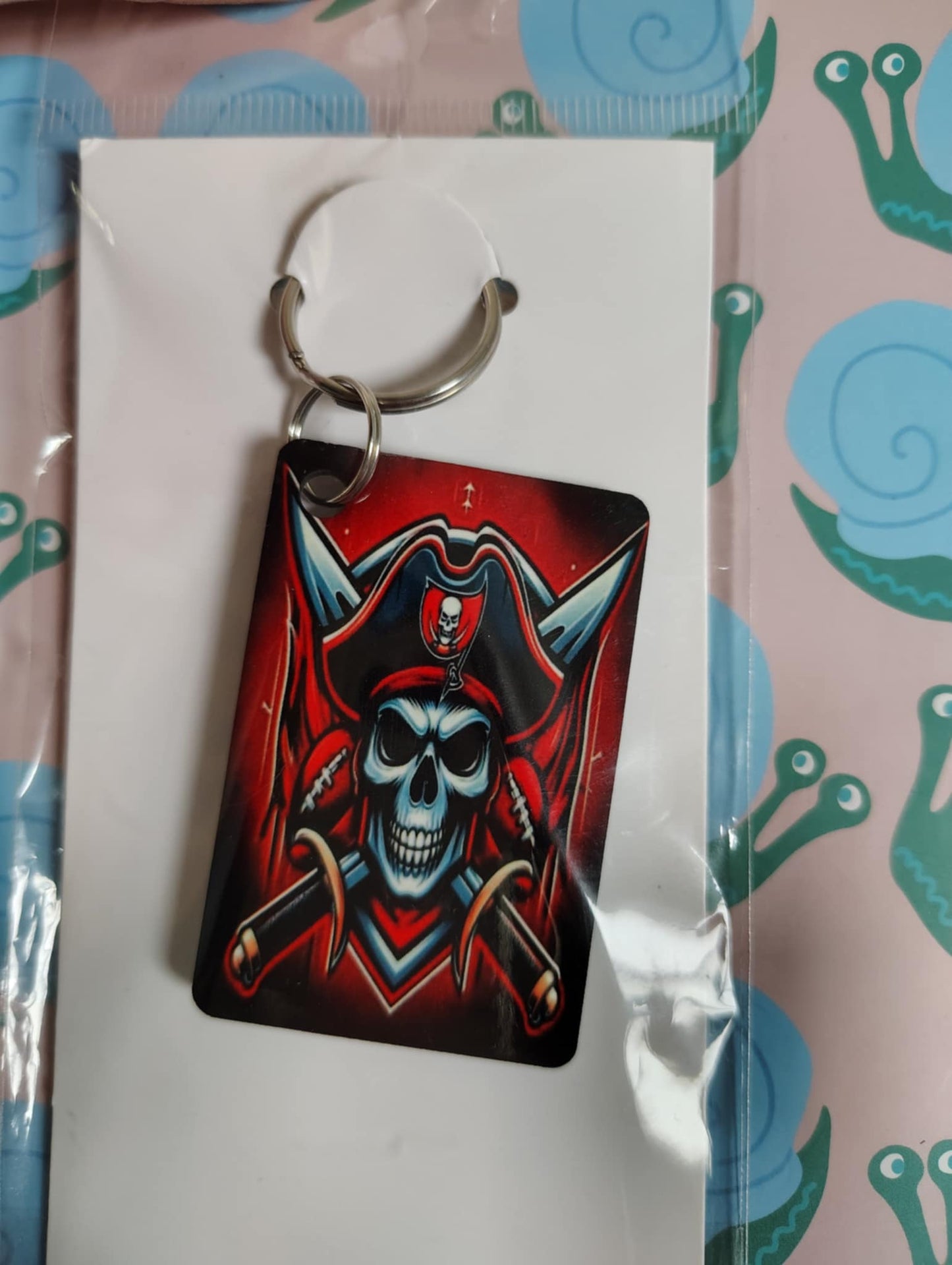 Pirate Skull Keychain